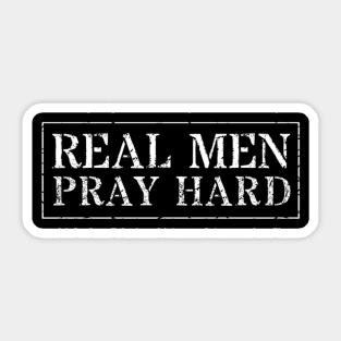Christian For Real Pray Hard Sticker